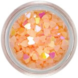 Paiete inimă transparente - culoarea caisei, INGINAILS