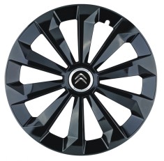 Set 4 capace roti Fame Negru R16 pentru gama auto Citroen