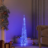 Con de lumina cu LED decorativ, albastru, 90 cm, acril GartenMobel Dekor, vidaXL