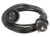 Prelungitor Alimentare 1 Priză PVC Negru 5m 10A, KEL