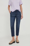 Sisley jeansi femei, culoarea albastru marin