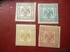 Set 4 valori Albania 1921 Stema - R. Mirditie, Nestampilat