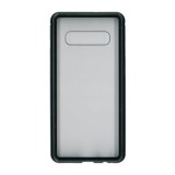 Husa compatibila cu Samsung Galaxy S10 Plus - Cadru metalic cu magneti de prindere, spate din sticla