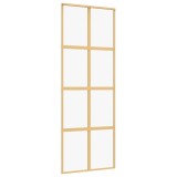 Cumpara ieftin Usa glisanta auriu 76x205 cm sticla ESG transparenta/aluminiu