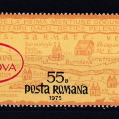 ROMANIA 1975 LP 896 a 1750 ANI PELENDAVA 500 CRAIOVA TRIPTIC EROARE STAMPILAT