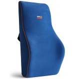 Perna lombara completa pentru scaun de birou sau masina, Linomag&reg;, Spuma cu memorie, Albastru, 45 x 38 x 12cm