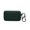 Husa Casti Kwmobile pentru Jabra Evolve 2 Buds, Verde inchis, Silicon, KWM000018PY003C