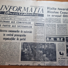 informatia bucurestiului 21 ianuarie 1970-ceausescu vizita la otenita,ion dacian