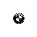 Emblema Volan BMW auto-adeziva, 44mm, Alb-Negru