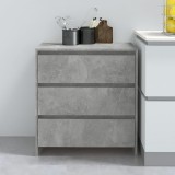 VidaXL Servantă, gri beton, 70x41x75 cm, lemn prelucrat