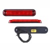 Lampa stop frana 12/24V cu 6 leduri rosu 134x27x14mm, cu cablaj, distanta intre suruburi 116mm, Rapid