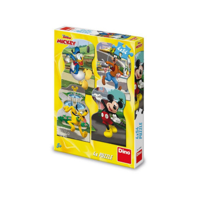 Puzzle Mickey, 4x54 piese - DINO TOYS foto