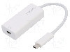 Cablu mini DisplayPort soclu, USB C mufa, {{Versiune}}, lungime 0.15m, {{Culoare izola&amp;#355;ie}}, LOGILINK - UA0360