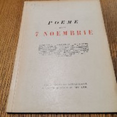 POEME pentru 7 NOEMBRIE - Maria Banus, Vlaicu Barna, Mihai Beniuc -1949, 63 p