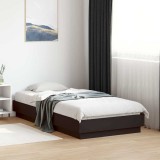 Cumpara ieftin Cadru de pat, negru, 90x190 cm, lemn prelucrat