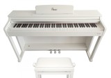 Cumpara ieftin Set Pian Digital Flame B89 WH Alb + Scaun Classic Cantabile