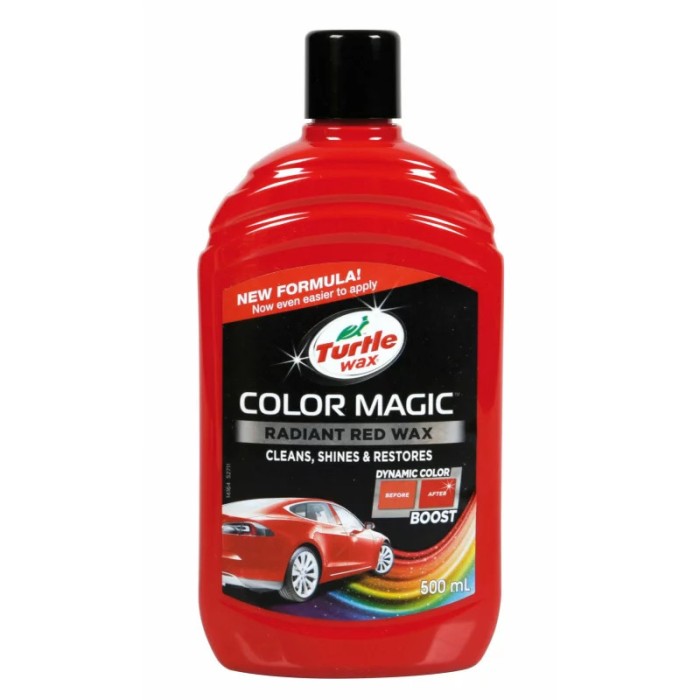 Pasta pentru lustruit caroserii Turtle wax Color Magic 500ml - Rosu Garage AutoRide