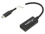 Cablu adaptor USB 3.1 DisplayPort USB C nichelat