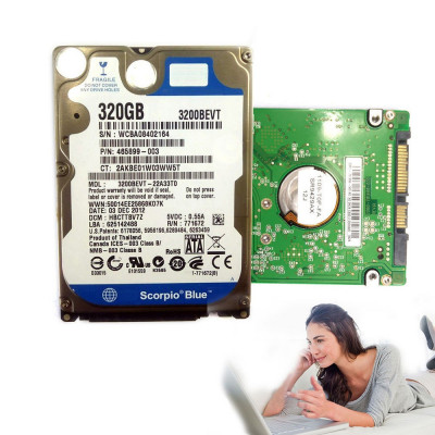 Hard Disk Laptop 2.5 inch 320GB 5400 RPM 8MB SATA 2 Diversi Producatori foto