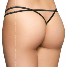 Chilotei Sexy Cu Dantela Decupati Intim, Negru, M/L