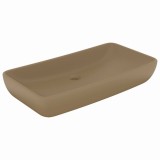 Chiuveta dreptunghiulara de lux, crem mat, 71x38 cm, ceramica