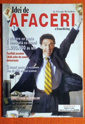 Revista Idei de afaceri nr 7 din 1999 Cresterea albinelor. foto