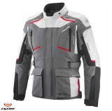 Geaca (jacheta) barbati pentru scuter - motocicleta Touring/Adventure Ixon All season model Midgard MS culoare: gri/negru/rosu Gri/negru/rosu XL