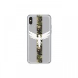 Husa iPhone XS / X Lemontti Silicon Art Army Eagle