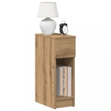 VidaXL Noptiera cu sertar Stejar artizanal 20x36x60 cm