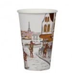 Pahar de carton 7 oz City, 210 ml (10 buc/set)