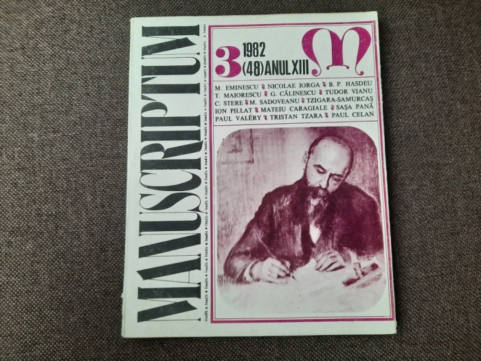 MANUSCRIPTUM NR 3/1982