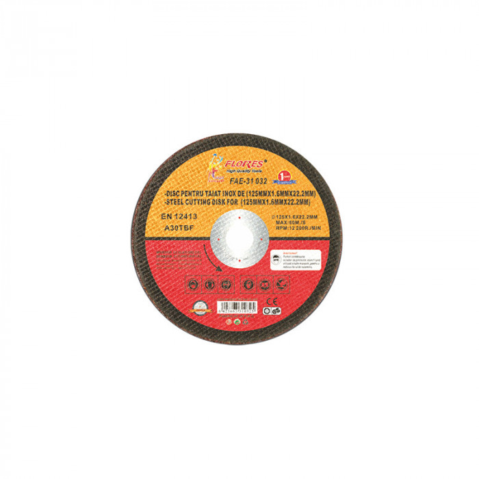 Disc pentru taiat inox, 125mm, 201717