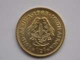 Moneda 1/2 Cent Africa de Sud 1963, XF, Numismatica