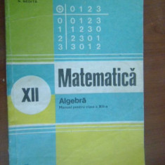 Matematica. Algebra. Manual clasa a 12a