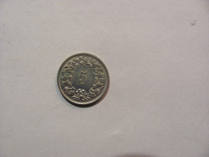 CY - 5 rappen centimes 1971 Elvetia