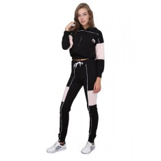 L664-1 Set top scurt si pantaloni cu vipusca in fata