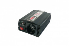 Convertor de tensiune 12V / 230V 300W / 600W, USB, cu protectie la suprasarcina foto