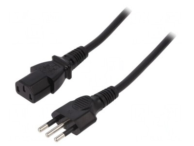 Cablu de Alimentare 1,8m 3x0,75mm2 IEC C13 PVC foto