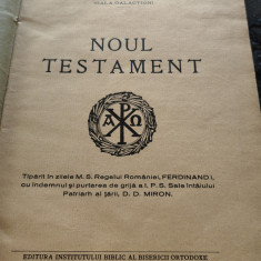 Gala Galaction, Noul Testament, 1927,Ed. Institutului Biblic, Bucuresti,354 pag,