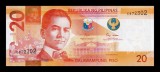 Bancnota Filipine 20 Piso 2022, P-230, UNC, NeCirculata. Bancnote Filipineze