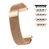 Curea otel, Milanese Slim Fit, compatibila Apple Watch 9|8|7|6|5|4|3|2|1 Series, 41mm|40mm|38mm, telescoape QR, Rose Gold