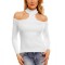 N444-2 Bluza cu maneca lunga si guler tip choker
