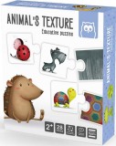 Puzzle educativ Montessor: Texturile animalelor