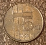C50 - Moneda foarte veche - Olanda - 5 centi - 1997