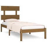 Cumpara ieftin Cadru de pat, maro miere, 100x200 cm, lemn masiv