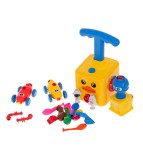 Set Jucarie interactiva Duck, 2 masinute aerodinamice cu 10 baloane si Dispozitiv Lansator pentru Umflarea Baloanelor