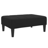 Taburet, negru, 77x55x31 cm, material textil
