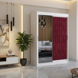 Dressing Tapitat Iris Visiniu Cu Oglinda ✔Design modern