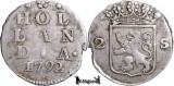 1792, 2 Stuivers - Provincia Olandei (Republica Olandeză)