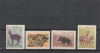 Albania 1962-Fauna,Animale,serie 4 valori dantelate,MNH,Mi.699-702, Nestampilat
